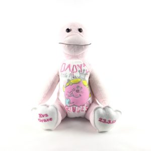 Handmade Duck Keepsake Made from Baby clothes