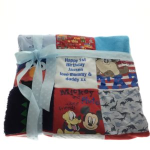 Patchwork blanket keepsake, baby blanket keepsake, Memory blanket, Personalised blanket