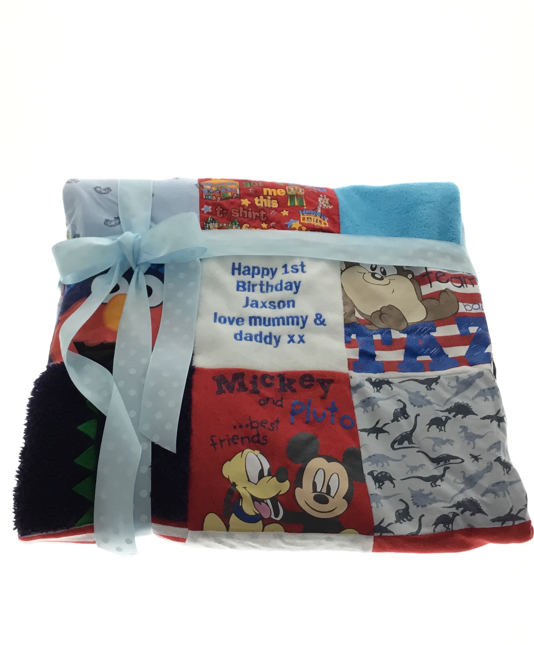 IMG_3189 Patchwork blanket keepsake, baby blanket keepsake, Memory blanket, Personalised blanket