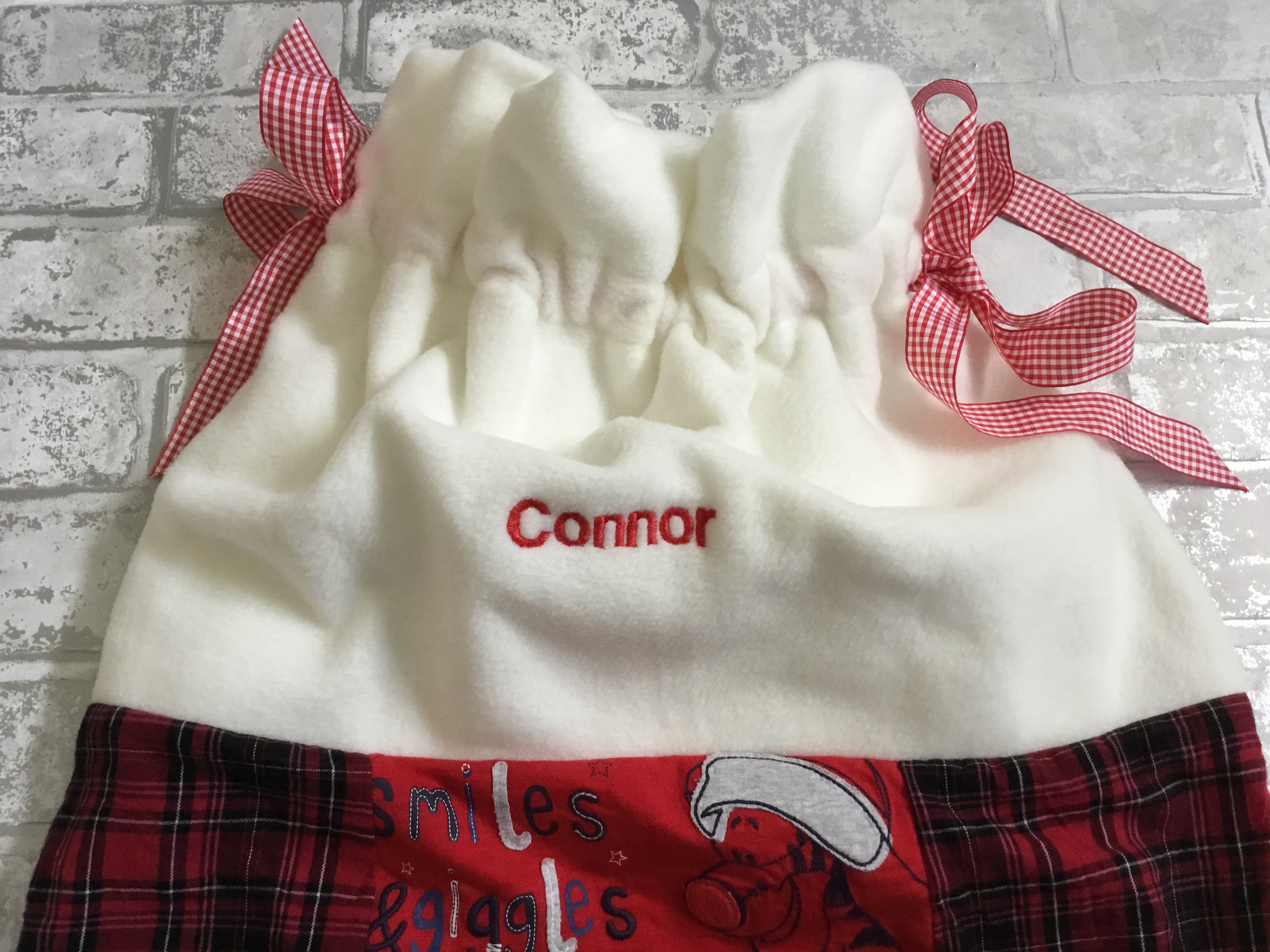 FA3FC4FE-A589-4D4E-A904-728D721A10BB Keepsake sack, 1st Christmas personalised sack,